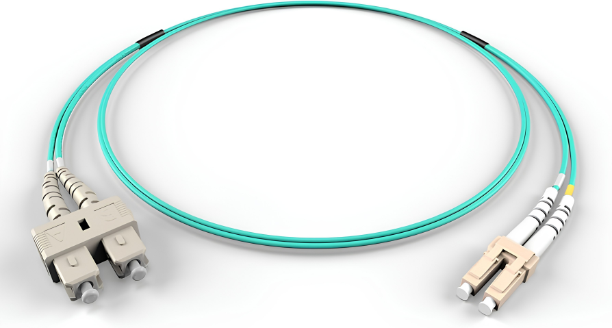 OM4 10G Fiber Patch Cord SC-LC , SC-FC ,LC-LC , SC-ST  50M Duplex