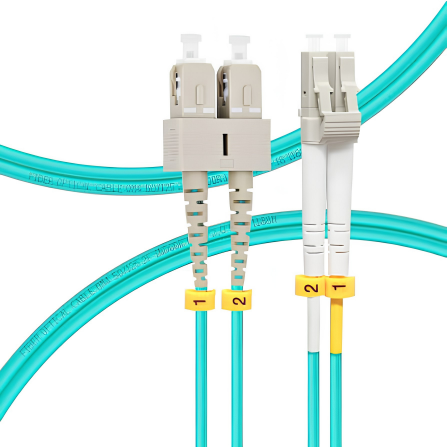 OM4 10G Fiber Patch Cord SC/LC Duplex 50M